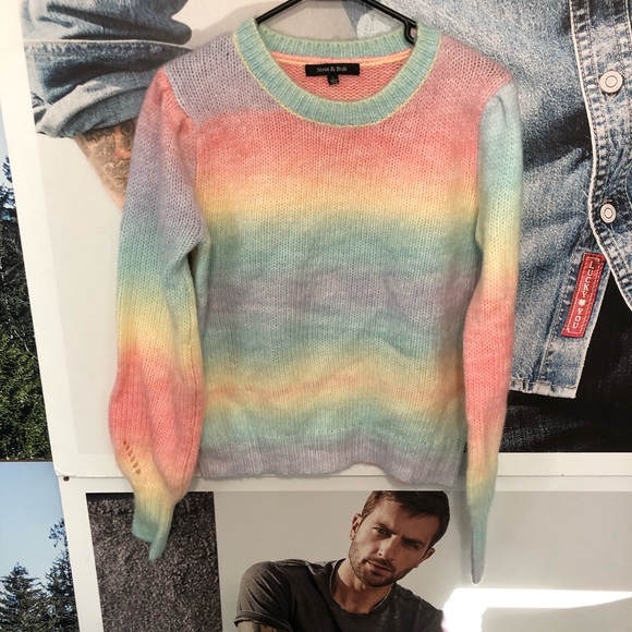 Strut & Bolt Rainbow Pastel Sweater - Picture 9 of 9